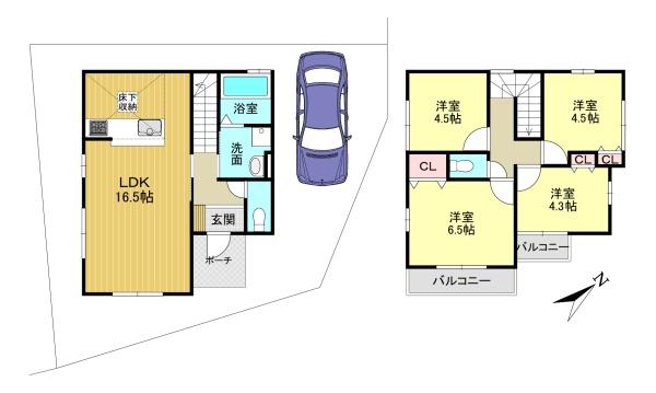 伏見区醍醐下山口町1期1号棟