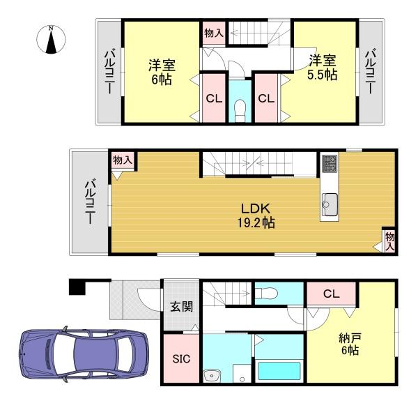 上京区寺今町　D号棟