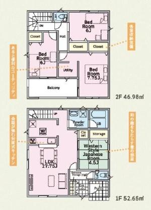 成田市本城の新築一戸建