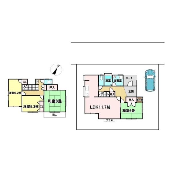 八街市希望ヶ丘の中古一戸建