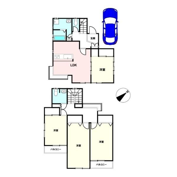 富里市十倉の中古一戸建て