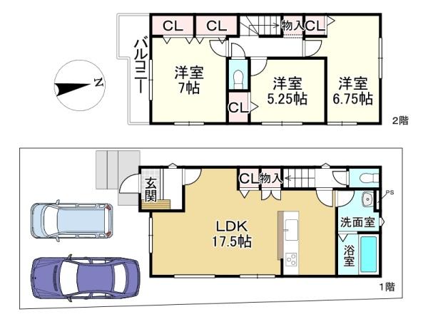 草津市東矢倉3丁目の新築一戸建