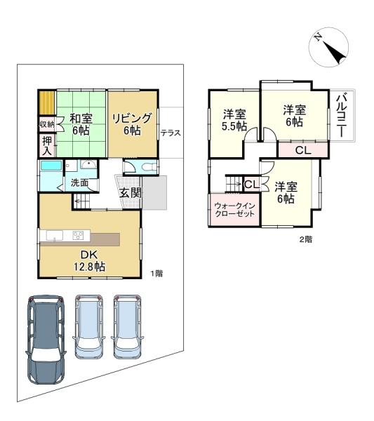 草津市西矢倉２丁目の中古一戸建