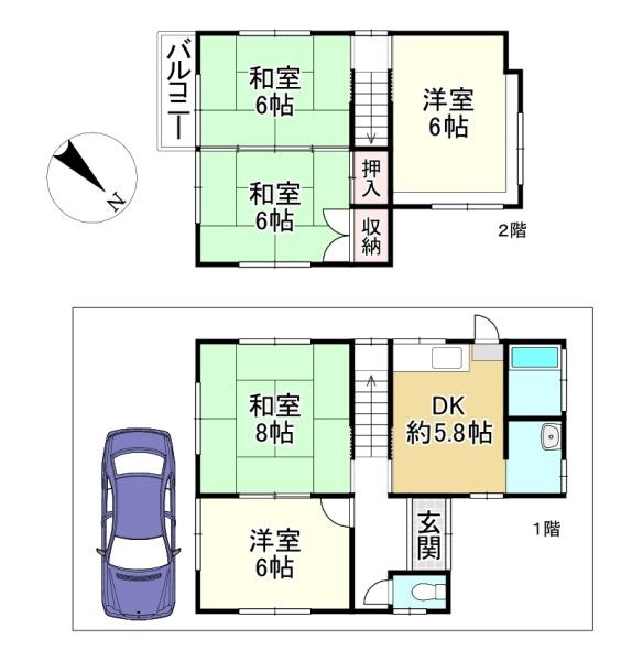 草津市上笠４丁目の中古一戸建