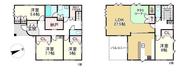 守山市播磨田町の中古一戸建