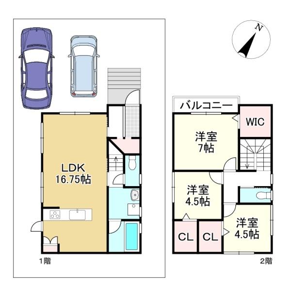 草津市西矢倉3丁目の新築一戸建