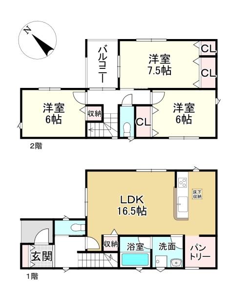 草津市上笠3丁目の新築一戸建