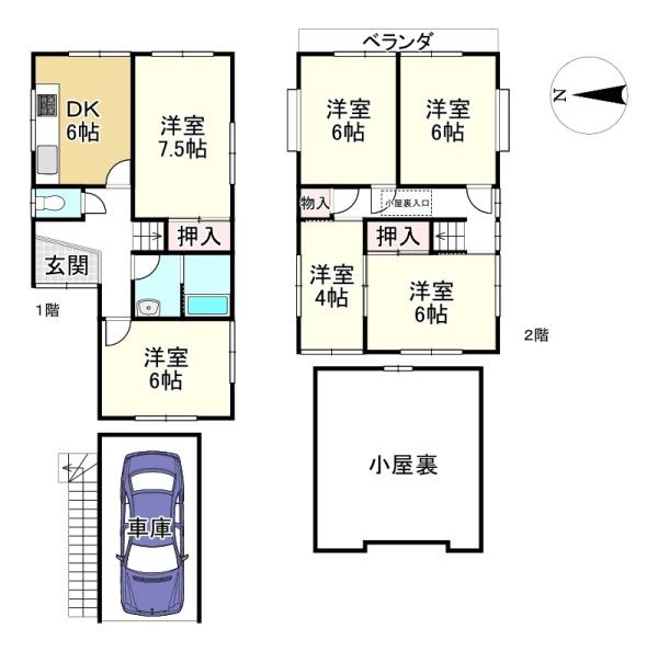 大津市稲葉台の中古一戸建