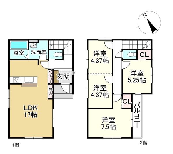 草津市上笠４丁目の新築一戸建