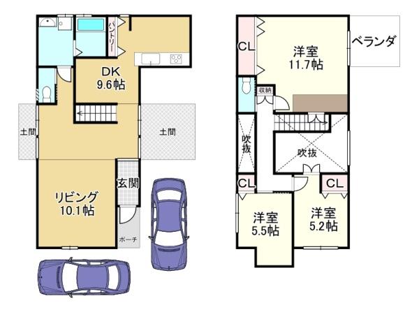 大津市若葉台の中古一戸建