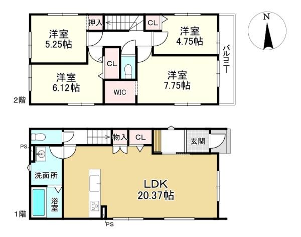 大津市大江３丁目の新築一戸建