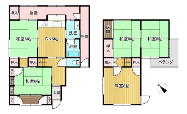 草津市上笠2丁目の中古一戸建