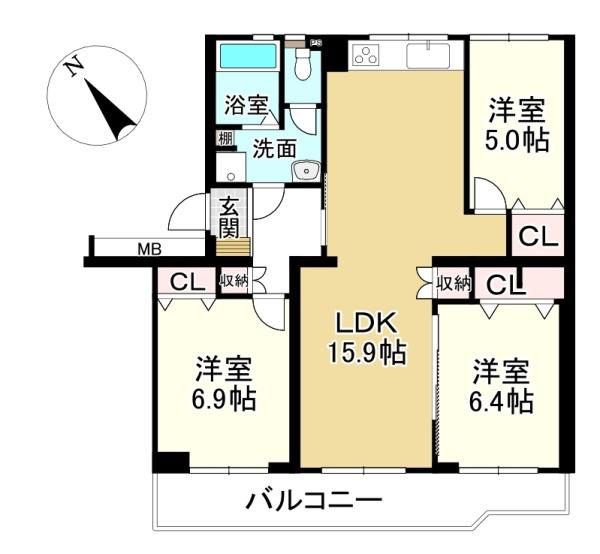 膳所ハイツ５号棟