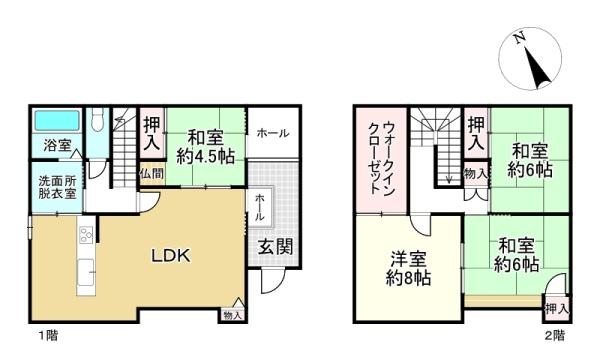 草津市上笠４丁目の中古一戸建