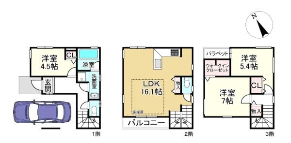草津市平井２丁目の新築一戸建