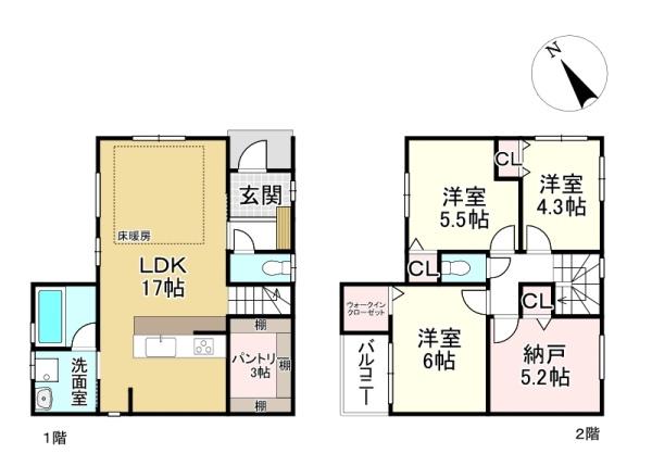 草津市平井２丁目の新築一戸建