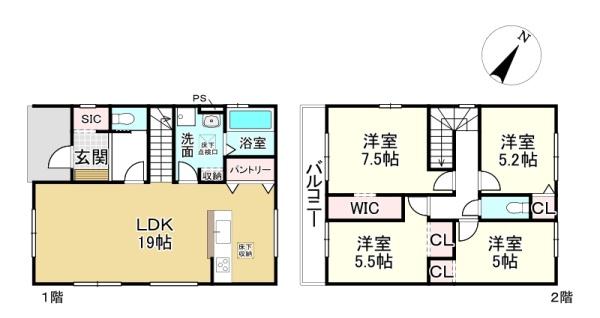 栗東市下鈎の新築一戸建