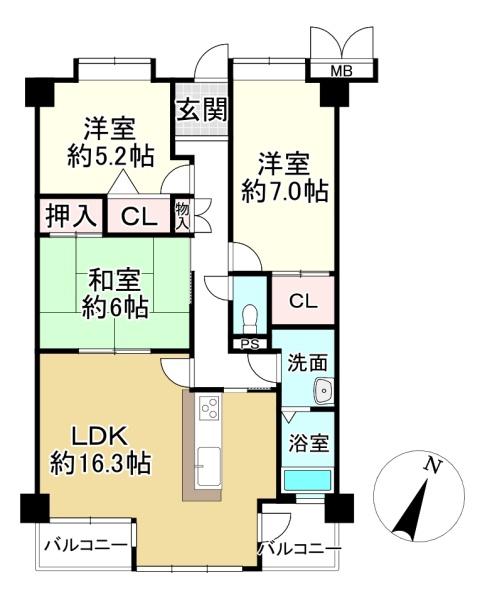 メゾンドール瀬田・公園都市Ⅱ番館