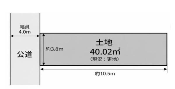 淀川区東三国５丁目　建築条件無し　売り土地
