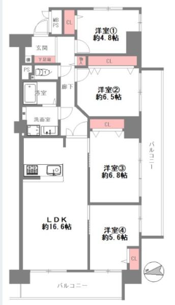 ファミールハイツ北大阪４号棟
