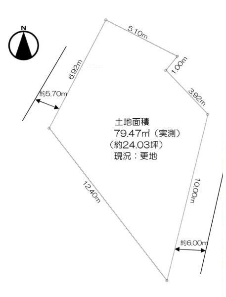 淀川区塚本６丁目　建築条件無し　売り土地