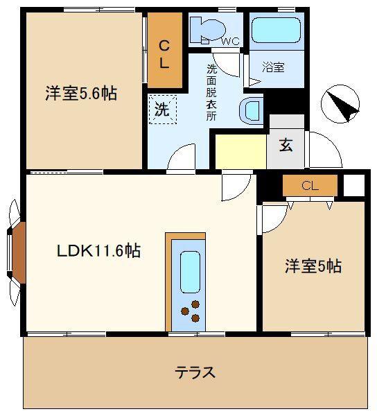ライフタウニーＡ街区2号棟