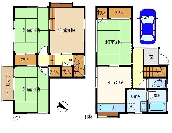 粕壁東貸家