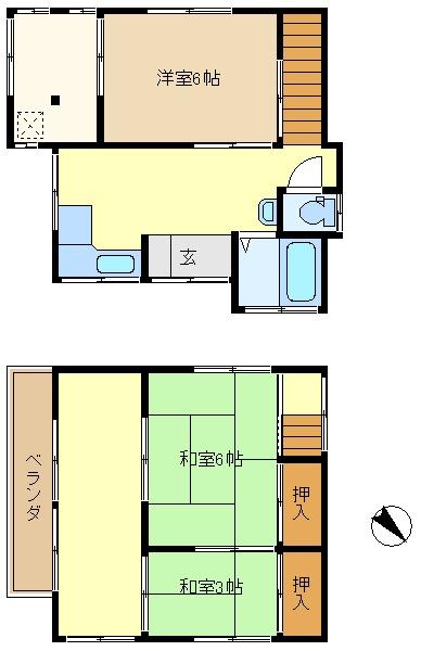 恩間新田貸家