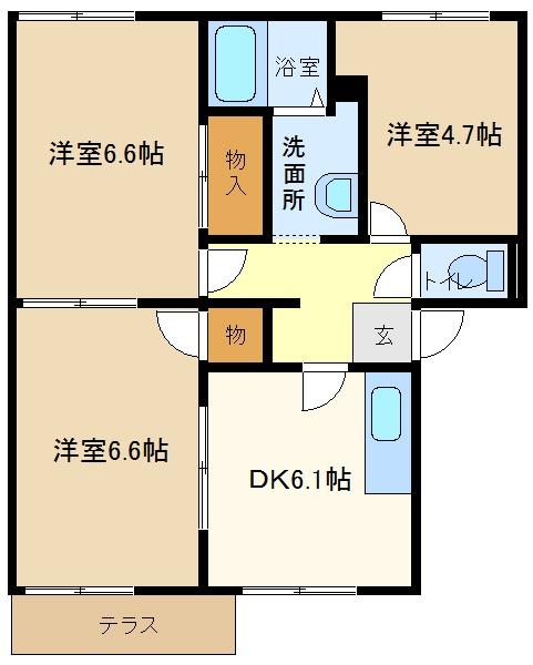 ライフタウニーＡ街区6号棟