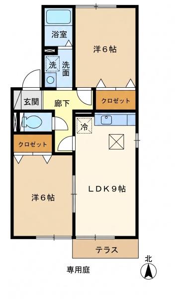 ディアコートＡ／Ｂ　Ｂ