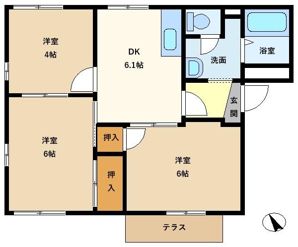 ライフタウニーＡ街区４号棟