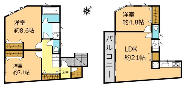 松戸市二十世紀が丘戸山町の貸家