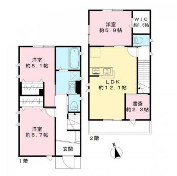 松戸市新松戸６丁目の貸家