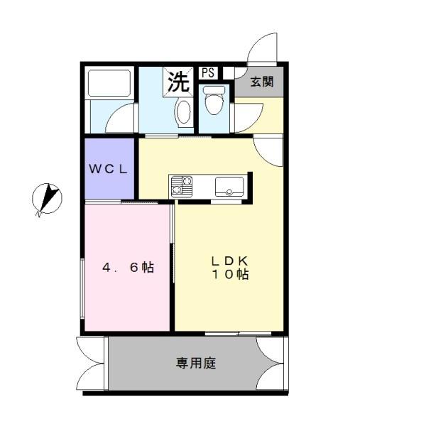 目黒区洗足2丁目のマンション(間取り)