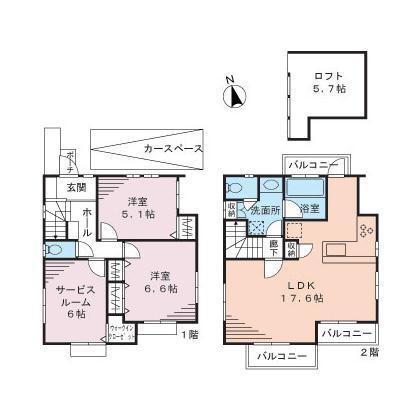 調布市菊野台2丁目貸家