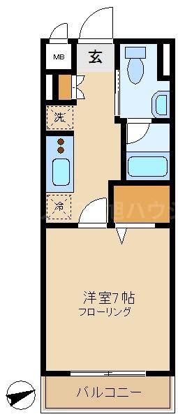 レジディア調布(間取り)