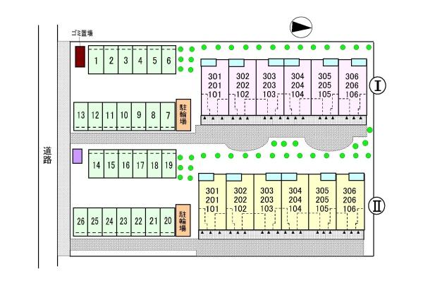 パークビレッジ春日部2(現地案内図)