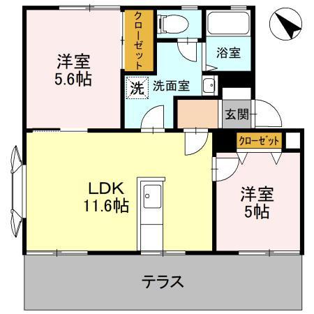 ライフタウニーＡ街区　２号棟