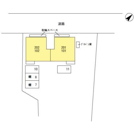 グリーンハイツ2(現地案内図)