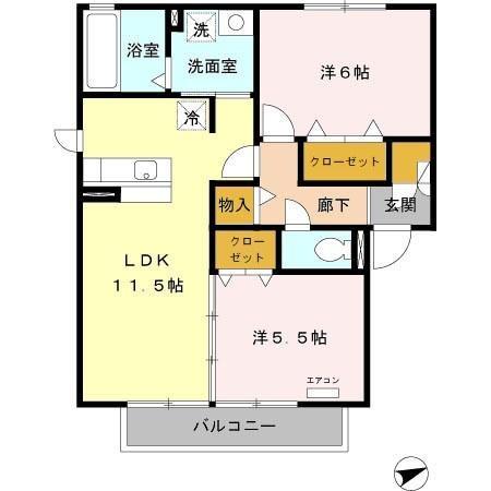 ヴィラルミエールA(間取り)