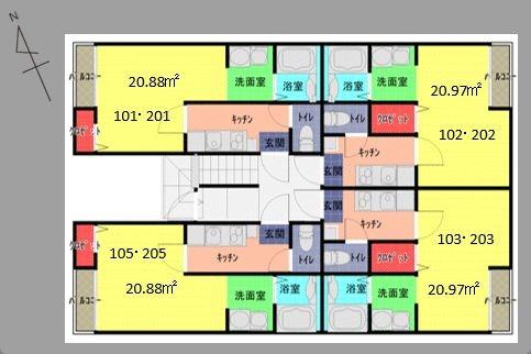 Freesia court(間取り)