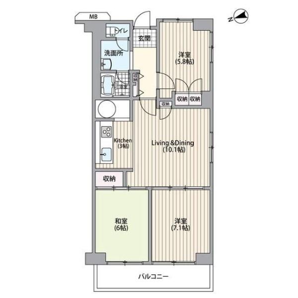 春日部サンハイツ　2号棟
