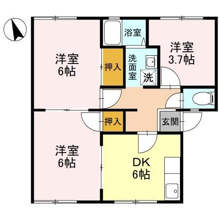 ライフタウニーＡ街区　6号棟