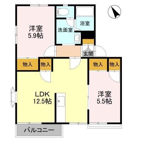 ライフタウニーＢ街区　6号棟
