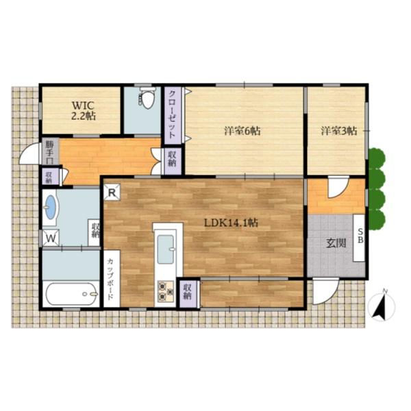 池袋本町貸家(間取り)