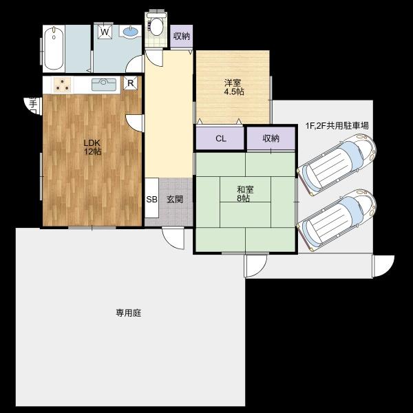 九十九里貸家(間取り)