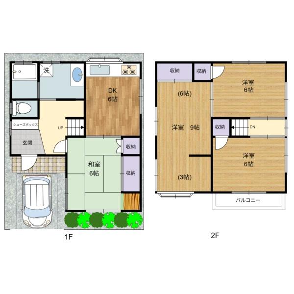 徳丸6-8貸家(間取り)