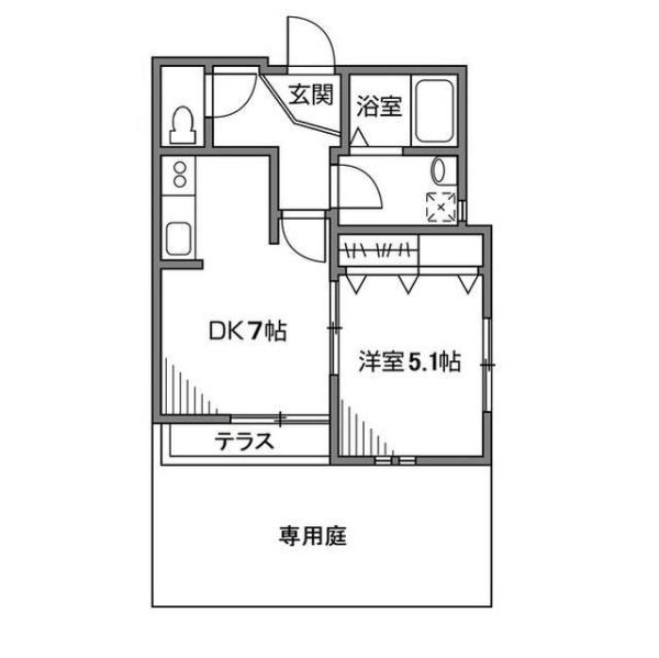 メゾンドピネド　１Ｆ