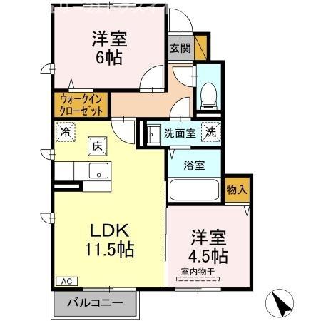 四街道市もねの里２丁目のアパート