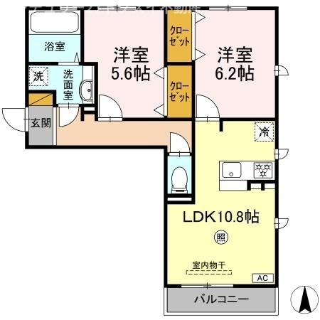 佐倉市寺崎北２丁目のアパート